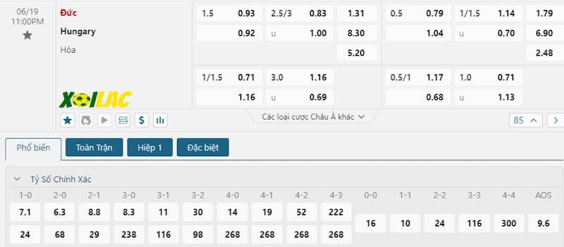 Soi kèo Đức vs Hungary 19/06/2024 – Tỷ lệ kèo Soi kèo Đức vs Hungary 19/06/2024 – Tỷ lệ kèo